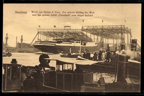 Carte postale hambourg - hambourg,, pile