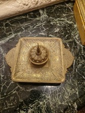 Encrier En Bronze Époque Fin