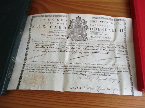 Bulle papale pontificale - , 1836