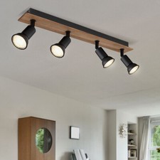 Plafonnier Lampe Spot Bois