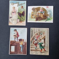 4 Chromos Anciens Suchard