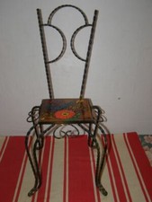 Déco: Petite chaise en fer