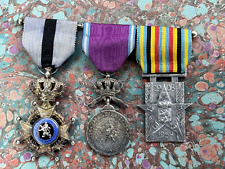 BELGIUM MEDAL BAR ORDER OF THE LION LEOPOLD II FIFTIETH ANNIVERSARY CONGO