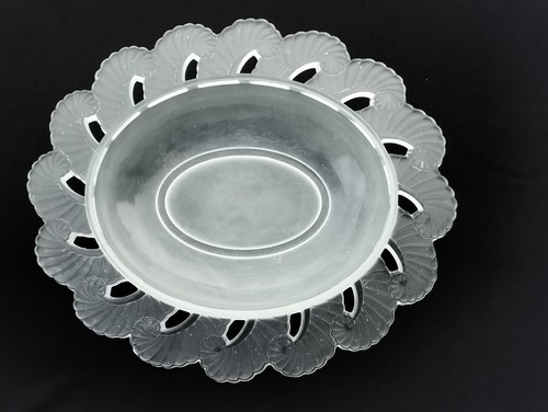 Grande coupe fruits verre - a,