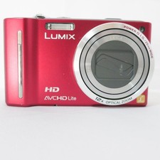 Panasonic LUMIX DMC-TZ10 Red Compact Camera with Battery Used