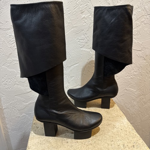 Trippen fuzzy leather tall - fuzzy,