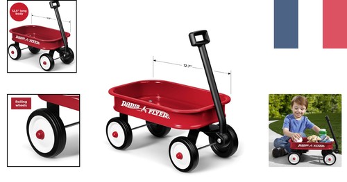 Petit chariot jouets rouge - à,