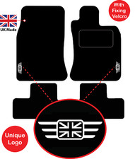 MINI Cooper 2001 to 2006 R50 R53 Carpet Car Mats Unique logos hook/loop fixing