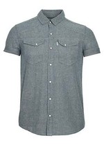 Chemise Pour Homme 883 POLICE Oblivion À Manches Courtes Gris Marlé