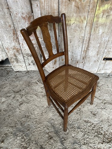 Chaise ancienne bistrot bois - chaise,