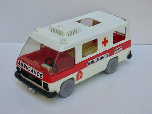 Ambulance pompiers playmobil - ambulance,