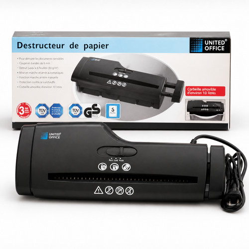 Destructeur papier united - destructeur, de