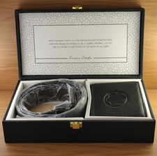 Montblanc Special Edition Black Color Men Leather Belt & Leather Wallet With Box