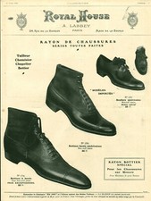 Vintage Royal House Advertising Shoes Ankle Boots 1909 Magazine Issue