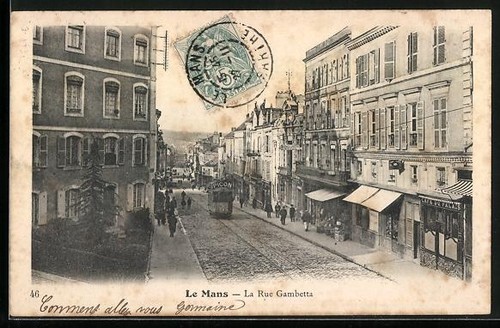 Carte postale mans - postale, mans,