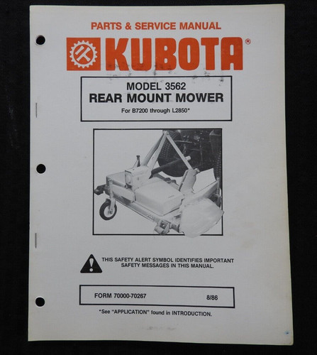 Kubota b7200 b8200 - b7200, l2850