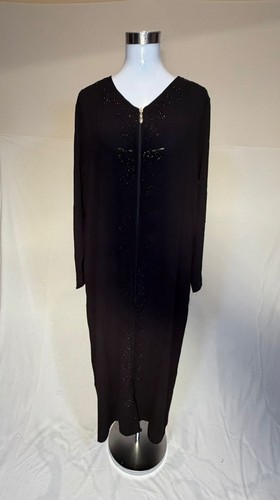 Abaya noire moderne - , zippée