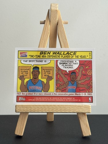 Ben wallace topps bazooka 2003 - bazooka,