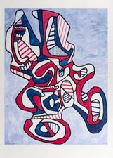 Jean Dubuffet Ciseaux V (Scissor V), 1967 silkscreen print rare 