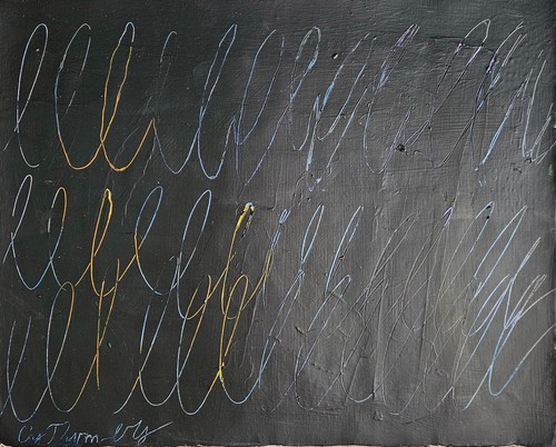 Peinture huile abstraite - à, l'huile