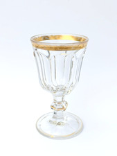 Grand verre ancien XIXe bord