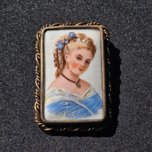 Limoges broche émail - en,