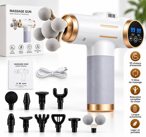 Pistolet massage niveaux - de,