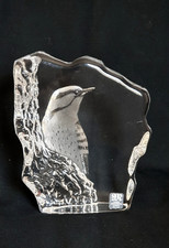 Oiseau en cristal numéroté