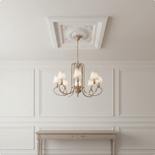 Rosace plafond carrée - rosace,