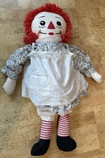 Rare Vintage XL  Annabelle  Original Knickerbocker Raggedy Ann Doll Haunted Doll
