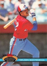 1991 Stadium Club #416 Nelson Santovenia   Carcher  Montreal Expos FREE shipping