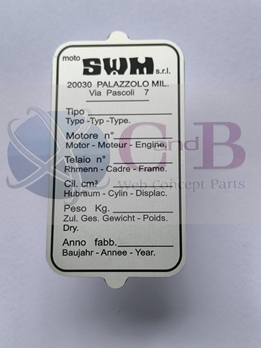 Plaque cadre swm - plaque,