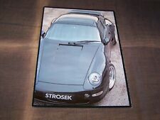 Top Rarity Stunning Prestige Brochure Strosek Porsche 911 928 90s!!!