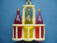 Keychain - Keychain - Basket Lot 3 Different Wine Bottles No. 2