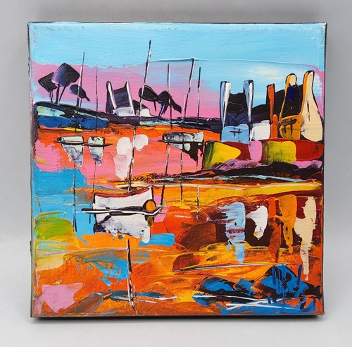 Peinture mixte sur toile - , jp