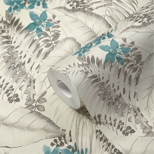 Papier peint floral oiseaux - floral, &
