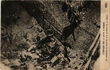 Old postcard L'orage du 15