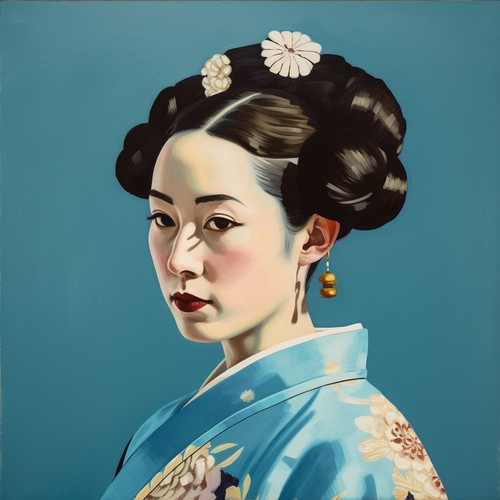 Série geisha 50x50 - «, –
