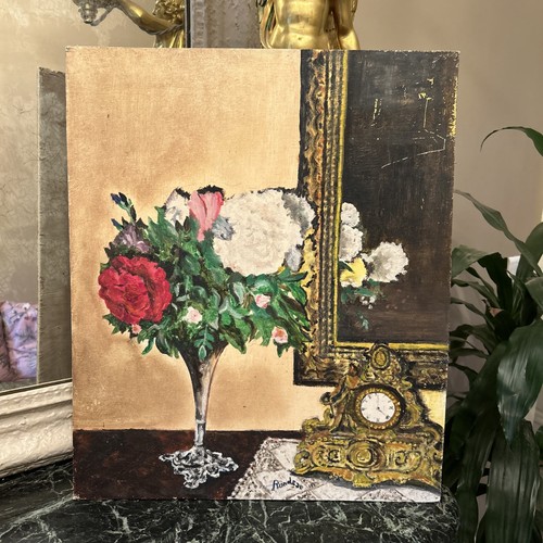 Tableau huile sur panneau - tableau,