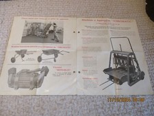 Antique VIBROMATIC Masonry Construction Masonry Chipboard Machine Leaflet