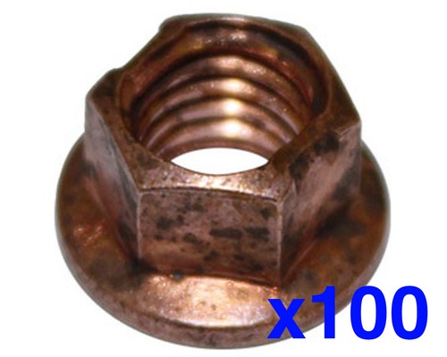 Lot 100 écrous en cuivre - 100,