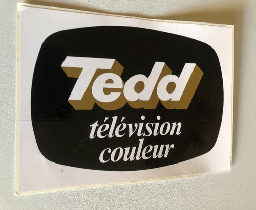 Ancien autocollant tedd - ,