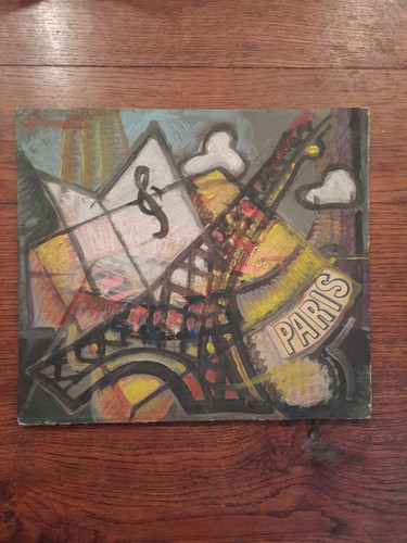 Huile carton tableau paris - carton,