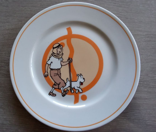 Assiette porcelaine hergé