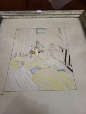 Pochoir signé Charles MARTIN