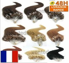 50 150 200 EXTENSIONS DE CHEVEUX POSE A FROID EASY LOOP NATUREL REMY 53/60CM 3A