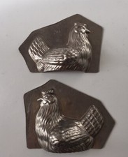 Ancien Moules chocolat poule 80