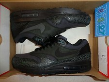 NIKE Air Max 1 Black Bonzai Mini swoosh Safari Color Rare 44eur 10us 9uk