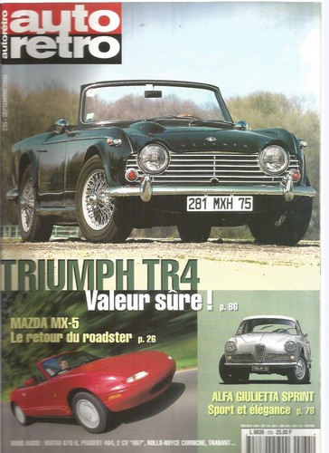 Auto retro 235 triumph - n°235, tr4