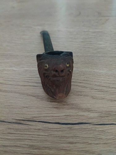 Pipe bois tete lion - tete, valberg